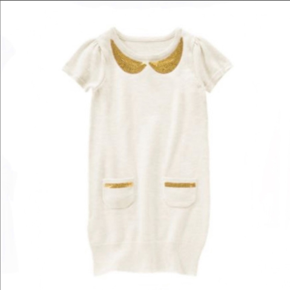 Gymboree Girls Sequin Collar Dress 6